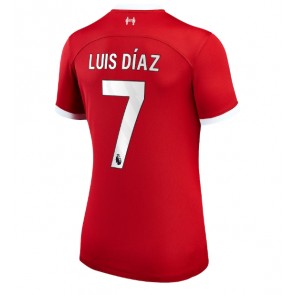 Liverpool Luis Diaz #7 Dámské Domácí Dres 2023-24 Krátký Rukáv